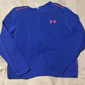 Under Armour purple Sweatshirt with Pink Logo